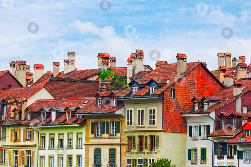 Скачать Традиционная архитектура швейцарского города Берн фотосток Ozero