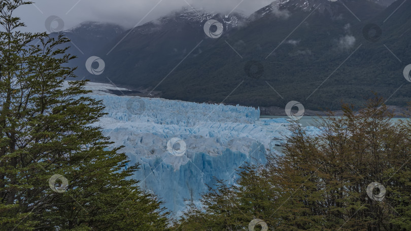 Скачать Со смотровой площадки виден прекрасный ледник Перито-Морено. фотосток Ozero