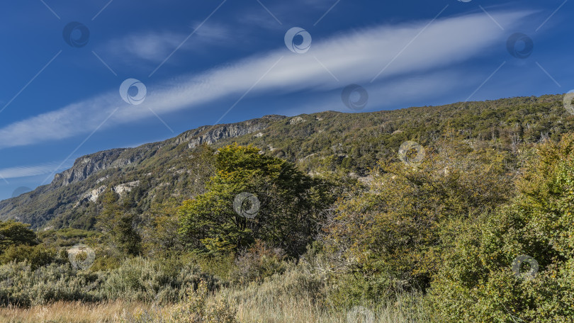 Скачать Пейзаж Патагонии в солнечный день. фотосток Ozero