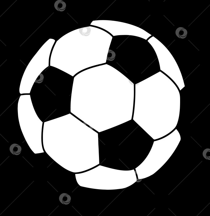 Скачать мяч для игры в футбол эмблема чемпионата лиги или значок на черном фоне простой логотип спорта и игр фотосток Ozero