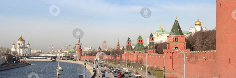 Скачать Москва. Панорама с Большого Москворецкого моста фотосток Ozero