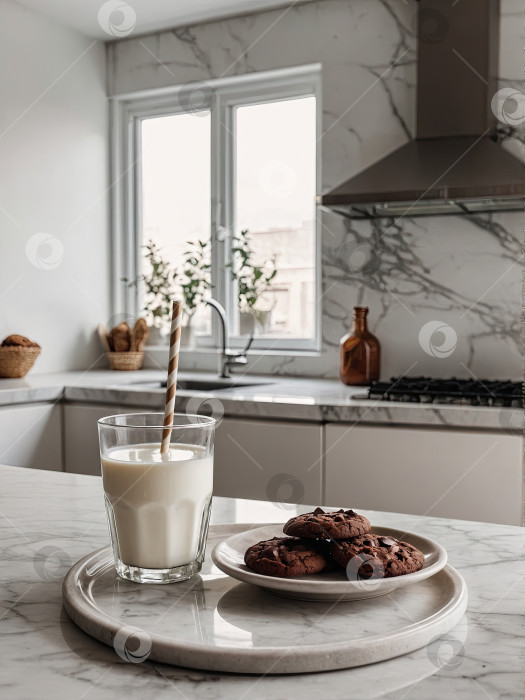 Скачать Вкусная сытная закуска из стеклянной банки с натуральным молоком фотосток Ozero