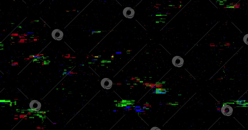 Скачать цветовой шум без сигнала. Ошибка сбоя при повреждении видео. Плохая помеха. Сломанная антенна. Искажения и мерцание аналогового телевизионного сигнала. Вертикальные цветные полосы. фотосток Ozero