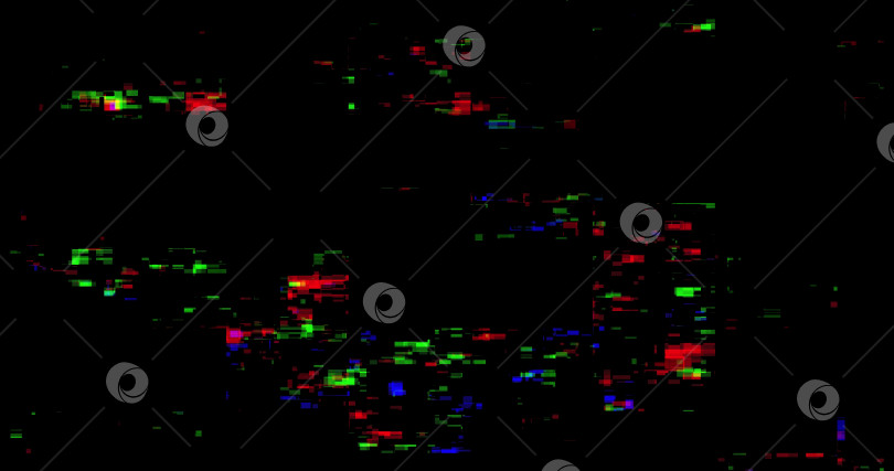 Скачать цветовой шум без сигнала. Ошибка сбоя при повреждении видео. Плохая помеха. Сломанная антенна. Искажения и мерцание аналогового телевизионного сигнала. Вертикальные цветные полосы. фотосток Ozero