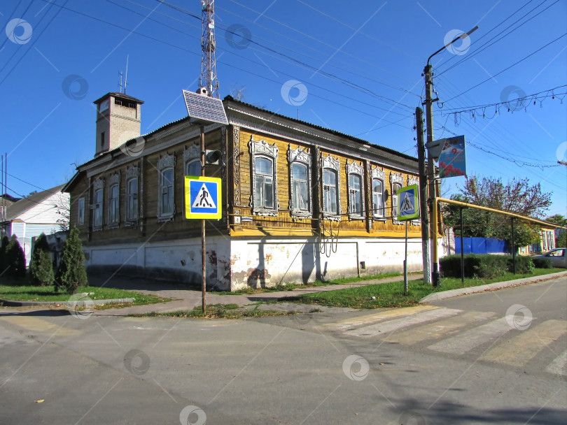 Скачать Деревянный жилой дом в городе Чаплыгин фотосток Ozero