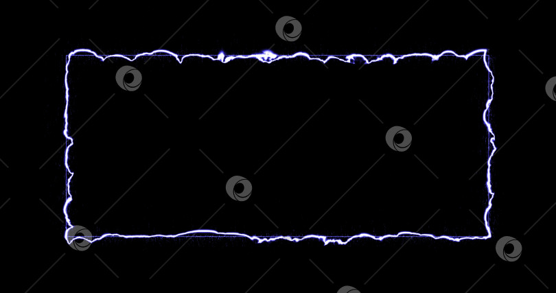 Скачать Прямоугольник, энергетическая рамка, неон, дым. сине-белый прямоугольник на черном фоне. Постепенно появился неоновый квадрат энергии и постоянное мерцание в прямоугольнике фотосток Ozero