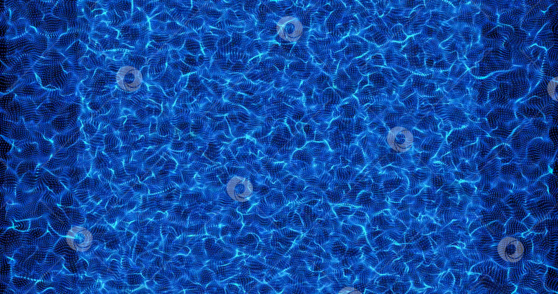 Скачать Водянистый абстрактный синий фон из технологических частиц. фотосток Ozero