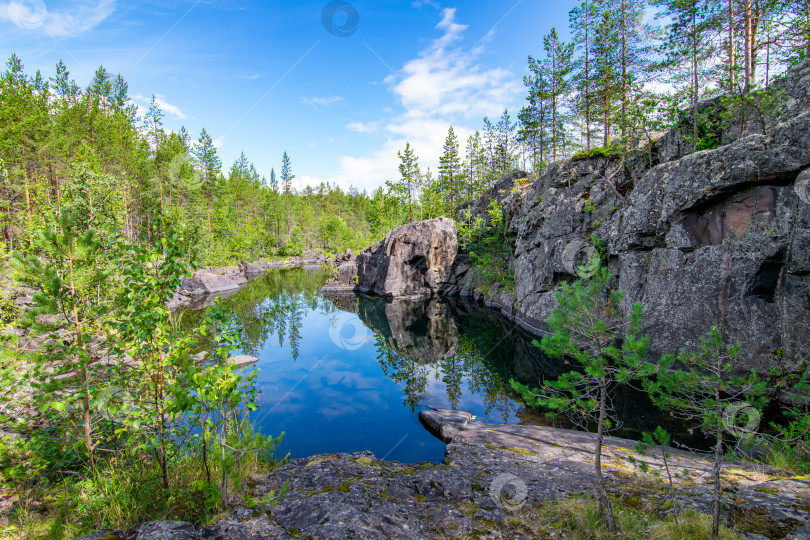 Скачать Вид на вулкан Гирвас (Республика Карелия, Россия) фотосток Ozero