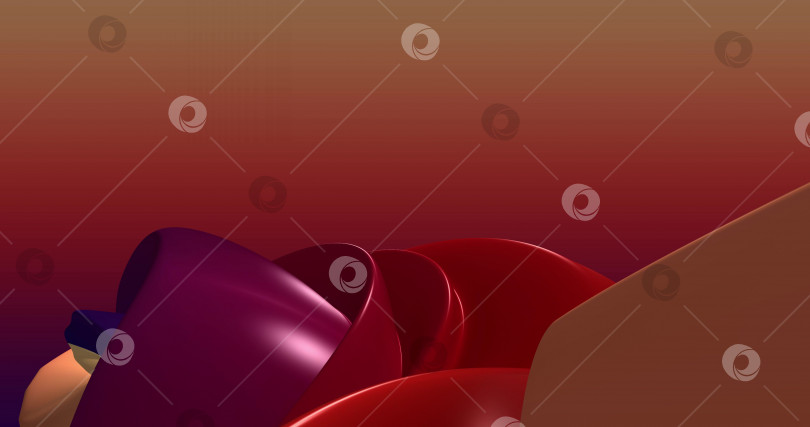 Скачать закольцованные кадры. Абстрактный коричневый, красный, фиолетовый фон с динамичными коричневыми 3d-линиями. 3D-анимация бежевых линий. Современный видео-фон, анимация, заставка, пространство для копирования фотосток Ozero