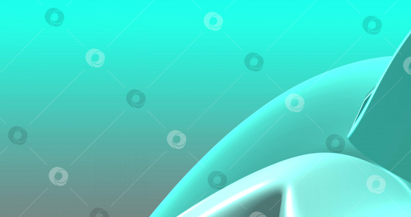 Скачать Абстрактный аквамарин, голубой фон с динамичными аквамариновыми 3d-линиями. 3D-анимация синих линий. Современный фон, анимация, заставка, пространство для копирования фотосток Ozero