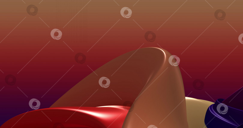 Скачать Абстрактный красочный, красный неоновый, градиентный фон с динамичными красочными 3d-линиями. закольцованные кадры.3D-анимация. Современный видео-фон, анимация, заставка, copy space 4K. фотосток Ozero