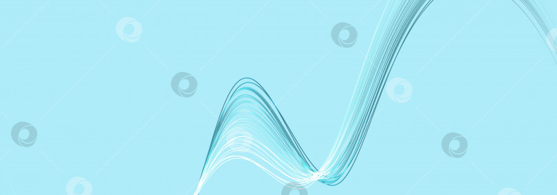 Скачать Абстрактный синий фон с динамичными 3d-линиями. фотосток Ozero