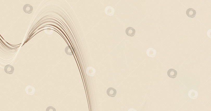 Скачать Абстрактный бежевый пастельный фон с динамичными 3d-линиями. фотосток Ozero