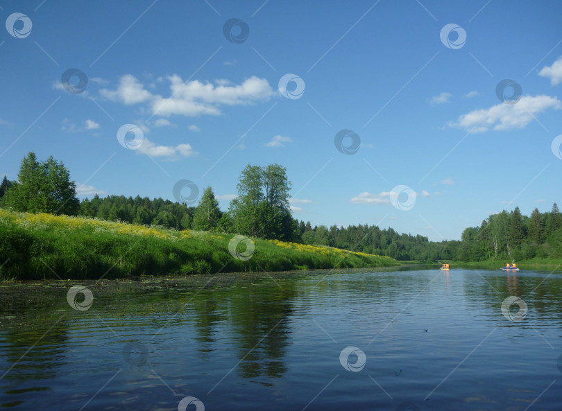 Скачать Берег реки Волга фотосток Ozero