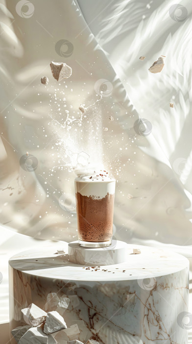 Скачать Причудливый шоколадный молочный коктейль фотосток Ozero