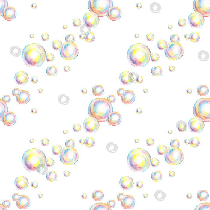 Скачать Рисунок из мыльных пузырей акварелью по диагонали фотосток Ozero