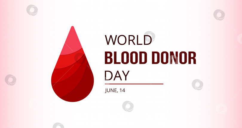 Скачать Шаблон Всемирного дня донора крови на белом фоне фотосток Ozero