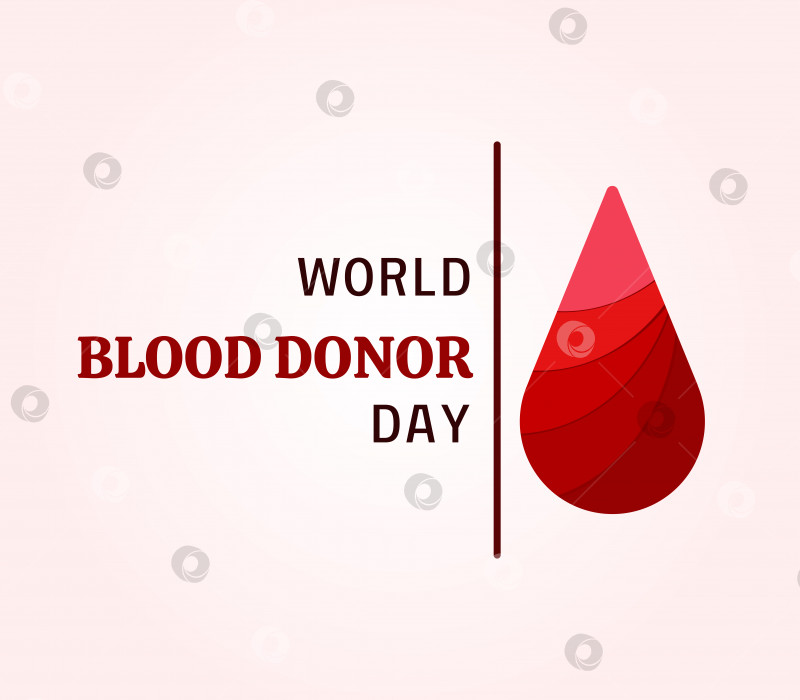 Скачать Шаблон Всемирного дня донора крови на белом фоне фотосток Ozero