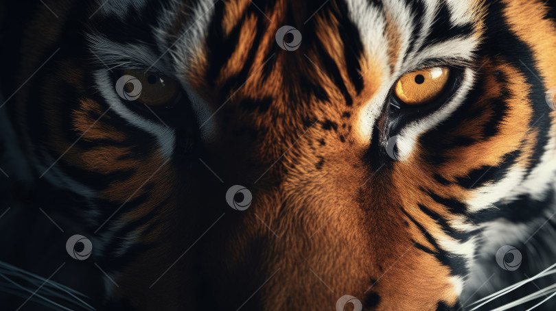 Скачать Крупный план морды тигра фотосток Ozero