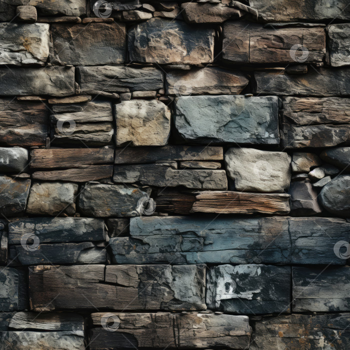 Скачать Бесшовная текстура каменной стены. фотосток Ozero