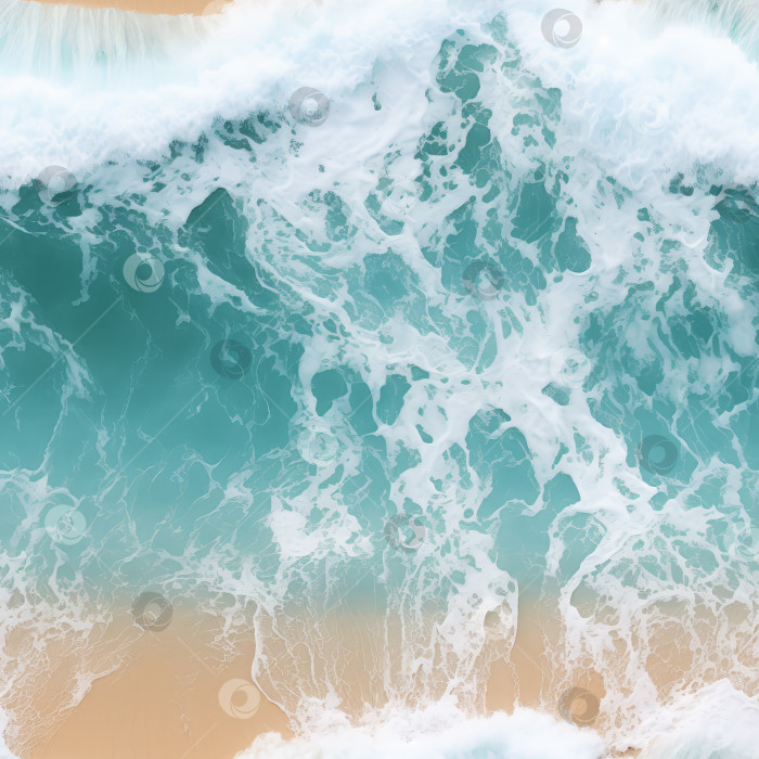 Скачать Бесшовная текстура океанских волн. фотосток Ozero