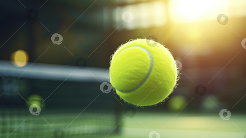 Скачать Теннисный мяч в полете фотосток Ozero