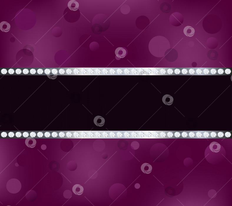 Скачать Фиолетовый фон с бриллиантами и черной полосой фотосток Ozero
