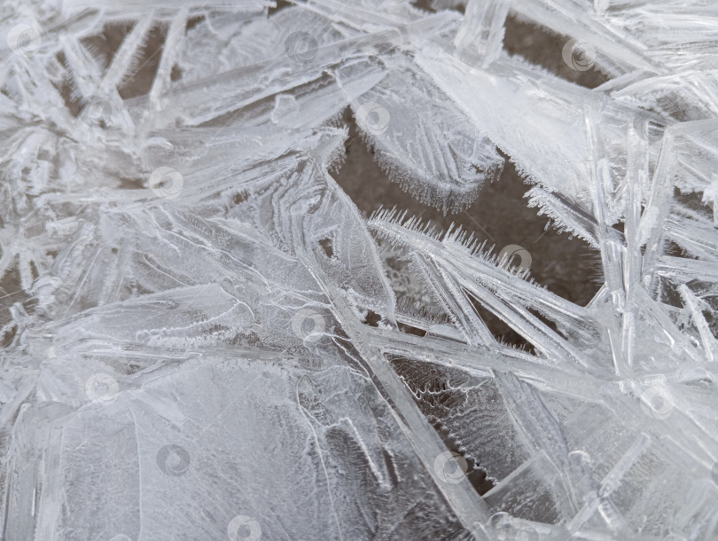 Скачать Многообразие форм льда после заморозков фотосток Ozero