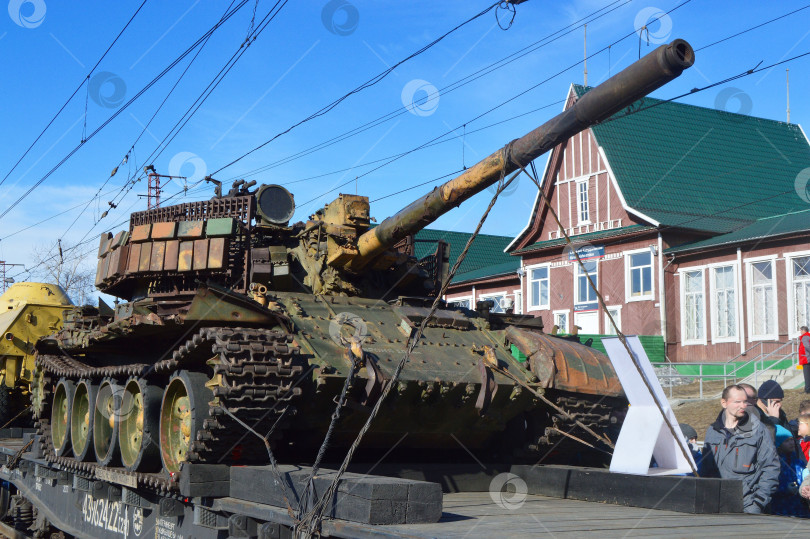 Скачать Агитационный поезд в городе Кандалакша фотосток Ozero