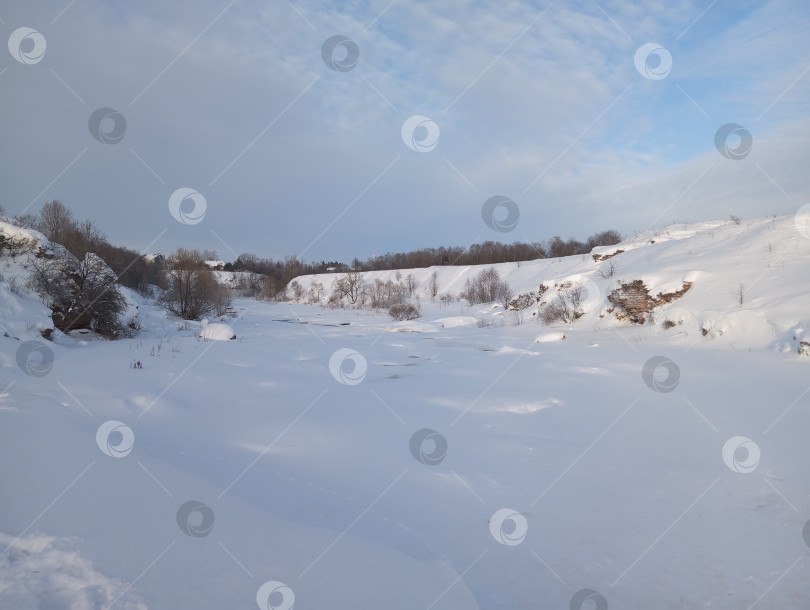 Скачать Каньон реки Тосна зимой. фотосток Ozero