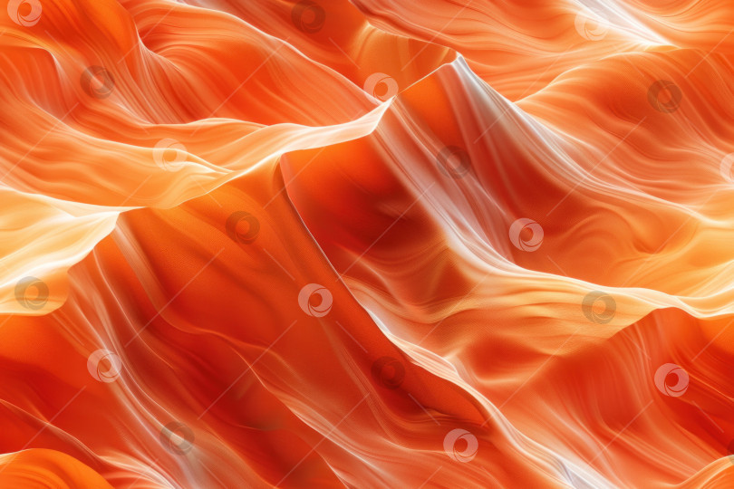 Скачать бесшовный абстрактный фон из красных и оранжевых волн фотосток Ozero