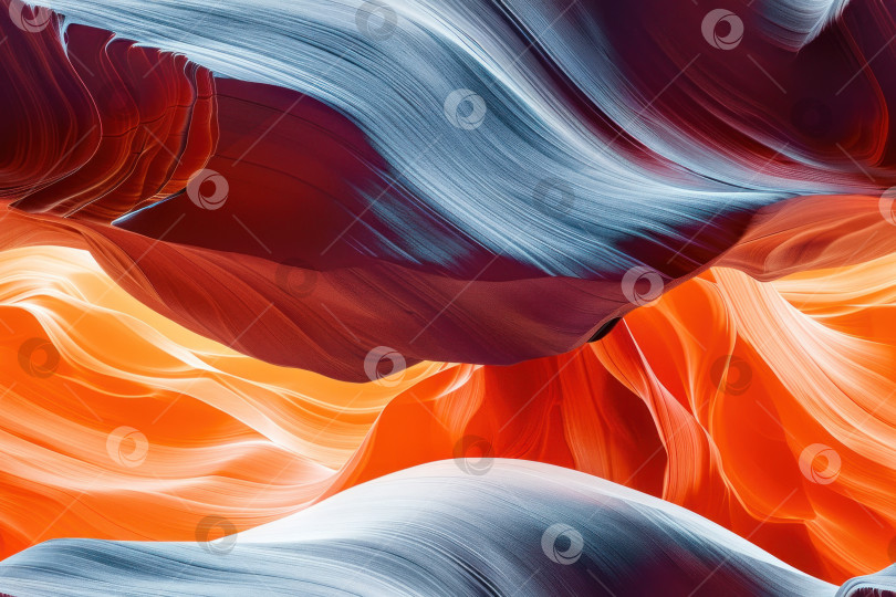 Скачать естественный красочный бесшовный фон, вид изнутри каньона из песчаника фотосток Ozero