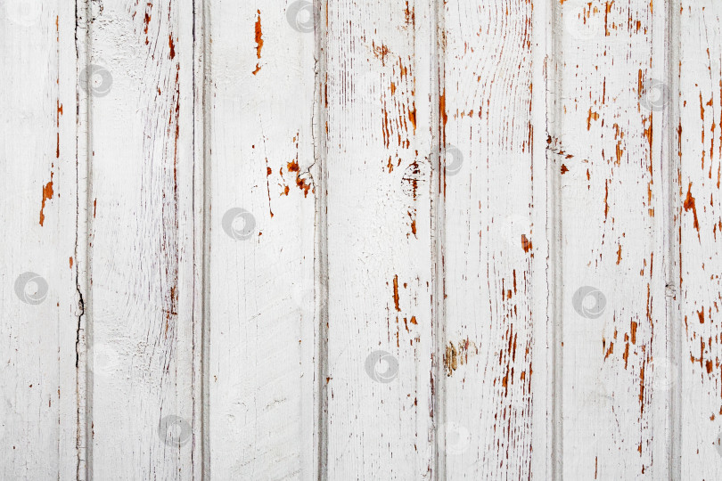 Скачать Деревянные доски, окрашенные в белый цвет (текстура, фон, узор) фотосток Ozero