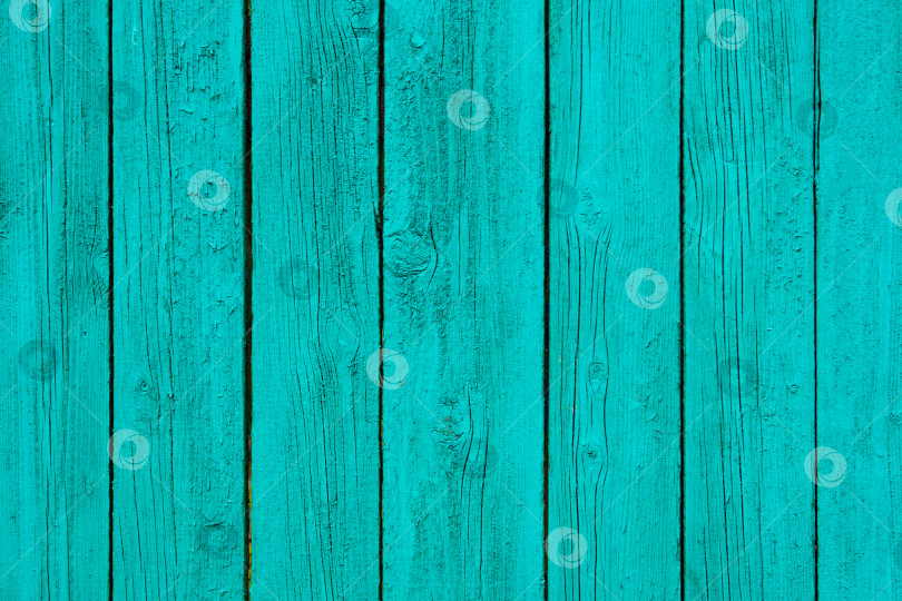 Скачать Окрашенные в бирюзовый цвет деревянные стеновые панели (текстура, фон) фотосток Ozero