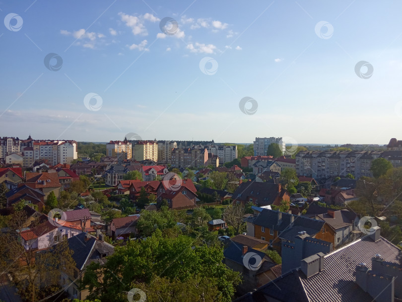 Скачать Вид на Зеленоградск с водонапорной башни фотосток Ozero