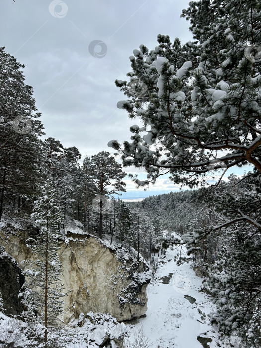 Скачать Зимний пейзаж фотосток Ozero