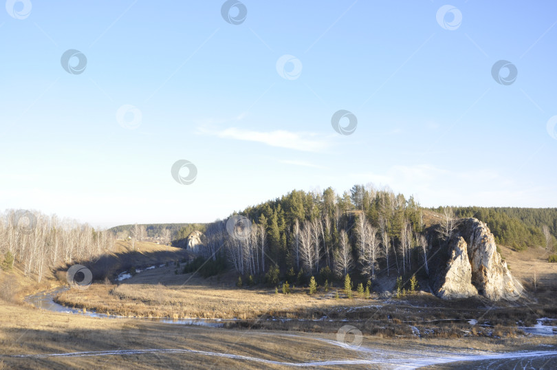 Скачать Кашинское городище на реке Кунаре фотосток Ozero