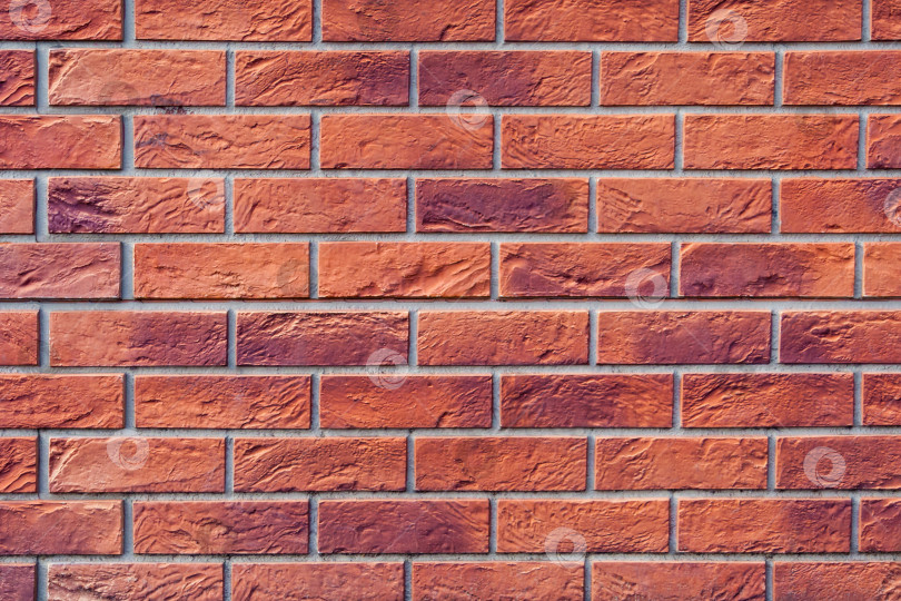 Скачать Стена из оранжевой плитки в качестве кирпичной кладки (фон, текстура) фотосток Ozero