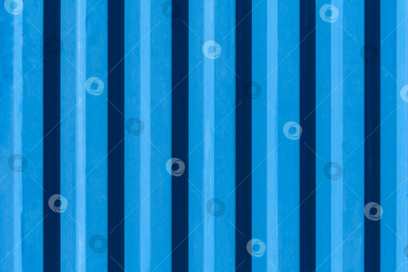 Скачать Металлическая рифленая поверхность синего цвета (текстура, фон) фотосток Ozero