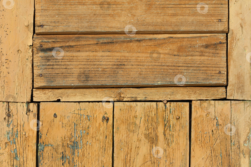 Скачать Состаренные окрашенные деревянные настенные доски (текстура, фон) фотосток Ozero