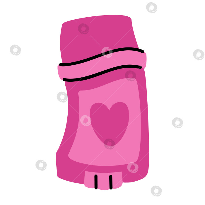 Скачать Розовый женский дезодорант. Иллюстрация в стиле 2000-х. фотосток Ozero
