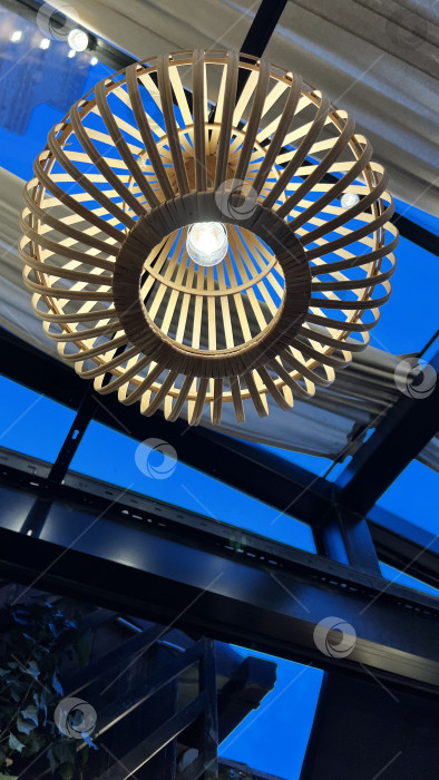 Скачать Вечернее освещение на террасе фотосток Ozero