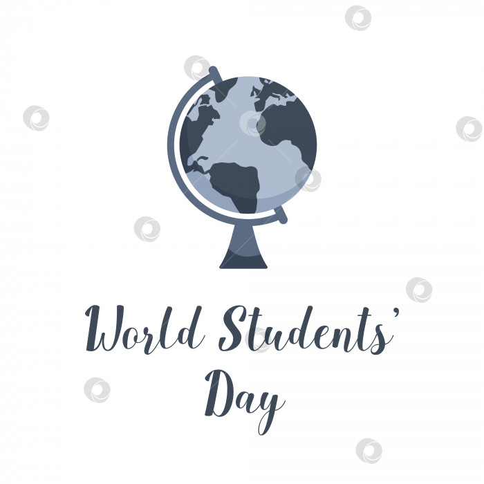 Скачать Концепция Всемирного дня студентов. Фон для поздравительных открыток, штемпелей, писем, этикеток, паутины и т.д. фотосток Ozero