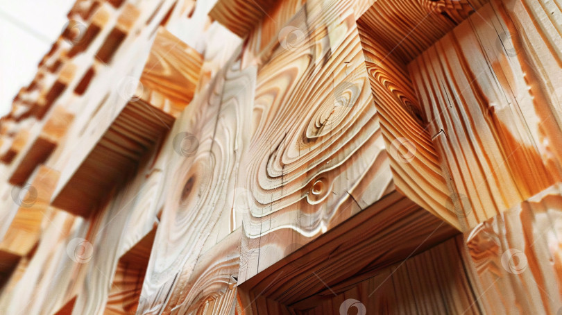 Скачать Изображение представляет собой крупный план деревянной поверхности с большим количеством текстур и линий. фотосток Ozero