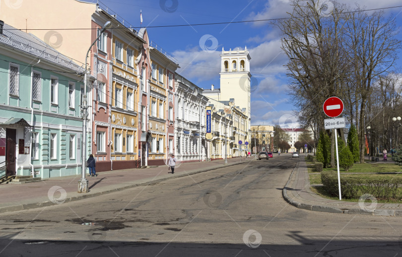 Скачать Старинные дома в центре Смоленска, Россия фотосток Ozero