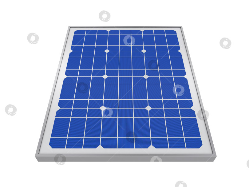 Скачать Электростанция, использующая возобновляемую солнечную энергию, 3d-рендеринг фотосток Ozero