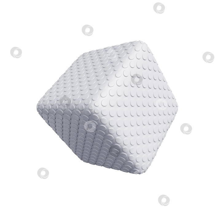 Скачать абстрактный куб, выделенный на белом фоне, 3D-рендеринг фотосток Ozero