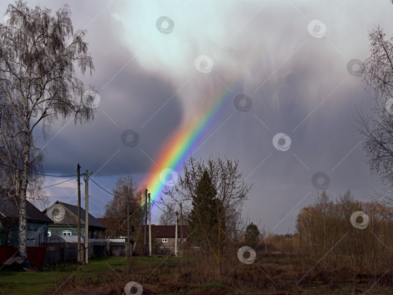 Скачать Весенняя радуга фотосток Ozero