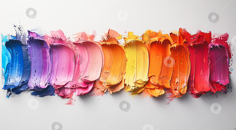Скачать Иллюстрация разноцветного градиента для дизайна, сгенерированного с помощью искусственного интеллекта фотосток Ozero
