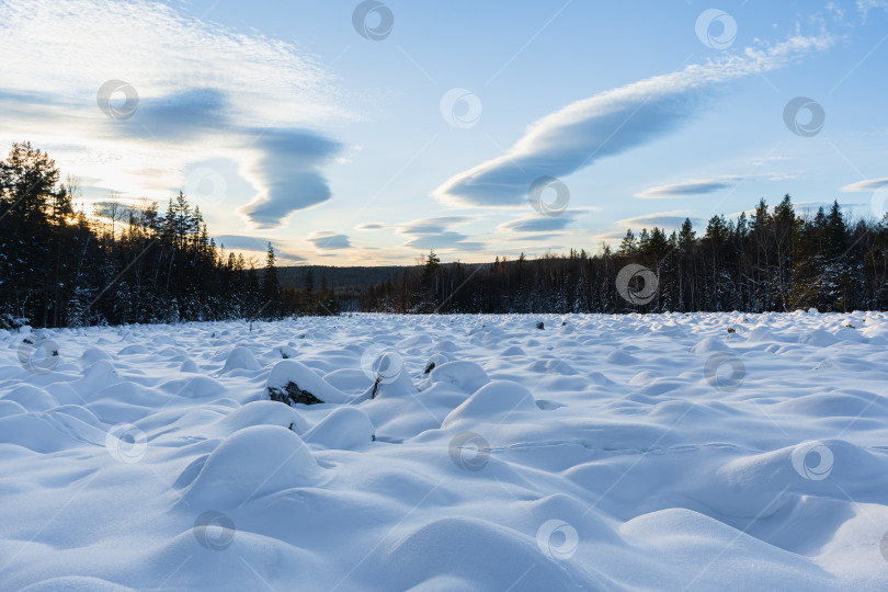 Скачать Снежная река фотосток Ozero